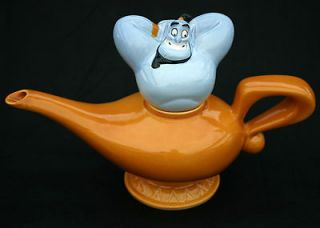 Genuine Walt Disney Genie Lamp Gold Tea Pot Treasure Craft Made in USA
