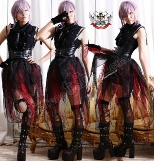 RTBU Goth Vampire Punk LARP Visual Kei SHEER WING Skirt
