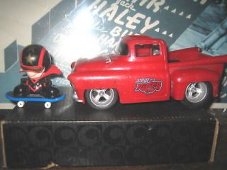 RARE HTF COLLECTABLE TECH DECK DUDE RIDES RED TRUCK ,  SOLD AS IS 