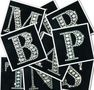 Crystal Rhinestone Alphabet Letter Stickers Card Making Scrap Booking