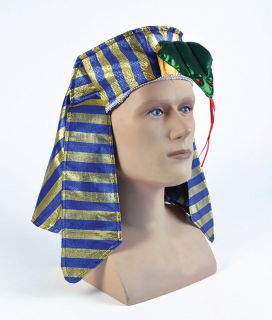 New Egyptian Pharaoh Hat Headpiece Hat Costume Girls Boys Snake