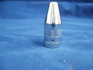 Posh Metal Snuff Bullet Nose Rocket Snuff Dispenser Polished Chrome