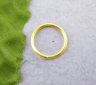480PCs Gold Plated Open Jump Ring 14mm Dia.