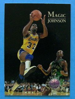 MAGIC JOHNSON, 1996 TOPPS NBA STARS #22, LAKERS, 5 for 4