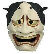 Japanese Omen Mask Teng Hariko Paper Hannya New