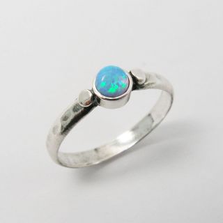 OPAL STERLING silver ring (sr 9676). birthday gift mom sister wife