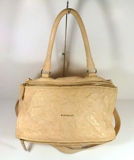 LARGE Givenchy Pandora Bag Cream Wrinkled Leather with Shoulder Strap