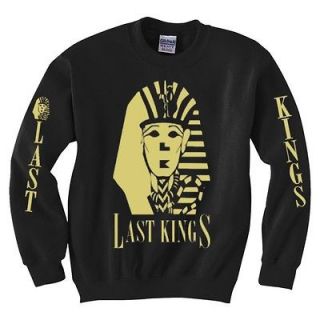 TYGA LAST KING Gold logo CREWNECK sweatshirt   Last King YMCMB Hip