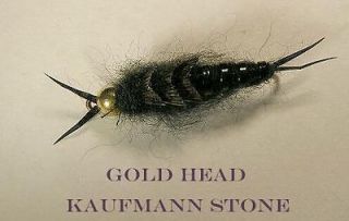 Gold Head Kaufmann Stonefly Nymph Black #6