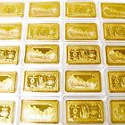 10 +1 ONE TROY OZ GOLD CLAD .999 USA $1 MILLION BILL BULLION ART BARS