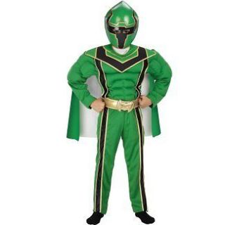 Power Rangers Mystic Force Green Ranger Muscle Costume Size 10 12 New