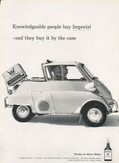 1958 BMW Isetta Imperial Whiskey   Case   Classic Vintage