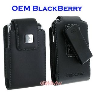 OEM BLACKBERRY CURVE 9330 9300 LEATHER POUCH CASE SWIVEL HOLSTER PHONE
