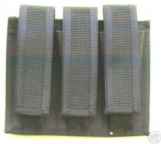 Triple Magazine Pouch   9MM / 40 S&W / 45 ACP   Double Stacked