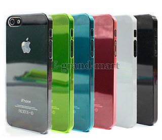 5mm Ultra Thin Glossy Hard Case Cover Shell For iPhone 5 (6 Colors