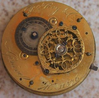 Freres Rey & Cie Old Pocket movement 29 mm. in diameter to restore or