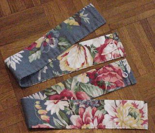 Ralph Lauren KIMBERLY 2 Curtain TIE BACKS for Drapes ~ Panels EXC