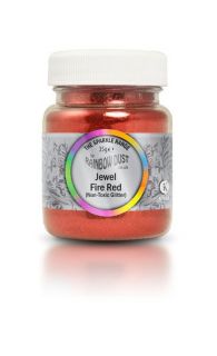 NEW Rainbow Dust Jewel Fire Red Glitter   Bulk Buy   35g
