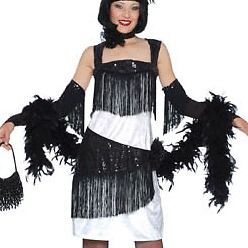 Flapper Halloween Costume Adult 6 8 Roaring 20s Women