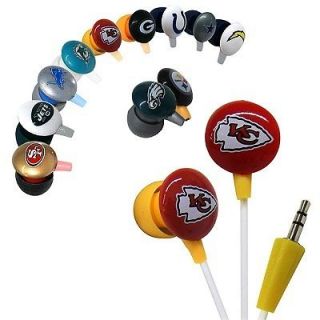 iHip NFL Team Logo Mini Earbuds Earphones Assorted Teams