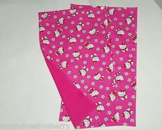 Hello Kitty Burp Cloth Baby Girl Hot Pink Feeding Shower Gift Choose
