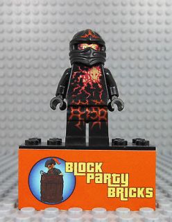 Lego Ninjago NRG Cole Minifigure *NEW MINT* 9572 Black Minifig Ninja
