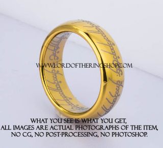 THE LORD OF THE RINGS   THE ONE RING Tungsten Carbide, LOTR, Brand