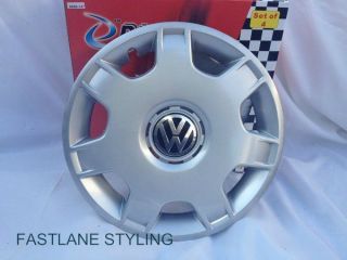VW POLO 14 WHEEL TRIMS HUB CAPS COVERS BRAND NEW A SET OF 4 DL6023 14