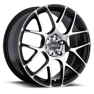 18 inch MSR 095 black trim wheel rim 5x105 +42