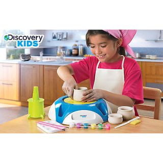 DISCOVERY KIDS MOTORIZED POTTERY WHEEL AGES 8 + MORE THAN 100 PIECES