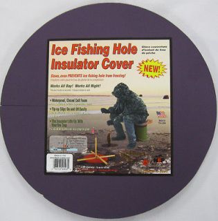 NEP ICE FISHING HOLE INSULATOR COVER 502 PURPLE 12.5 DIAMETER 3/4