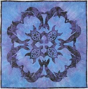 Sea Turtles & Dolphins Hawaiian Style Quilt Pattern Pac Rim Quilting