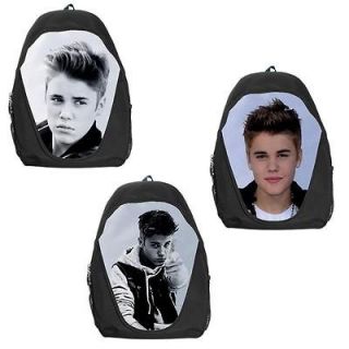 Justin Bieber Knapsack Style Backpack Bag 3 Designs Available