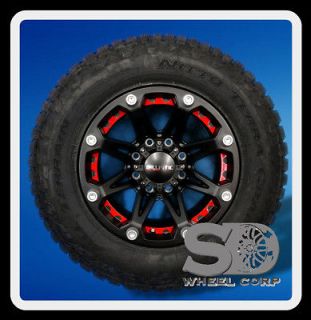 JESTER 8X6.5 W/ LT275/70/18 NITTO TERRA GRAPPLER AT WHEELS RIMS