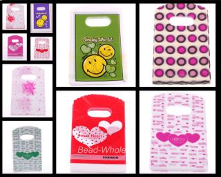 New Fashion Wholesale 50pcs Pretty Pattern Plastic Jewelry Gift bag