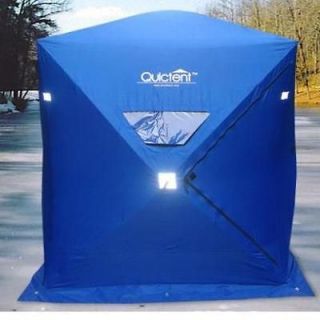 New Blue Ice Fishing Shelter House Shanty 1 2 Persons Man 600D Oxford