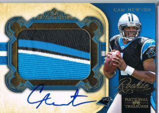 2011 NATIONAL TREASURES RPM ROOKIE RC AUTO JUMBO 4CLR PATCH GOLD #/49