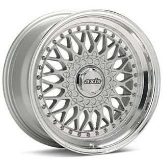 Axis Klassic Black and Silver Polish Lip Wheels Rims Brand New