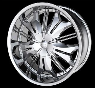 22 inch H4S Chrome Wheels Rims Chrysler 300C 5x115 13