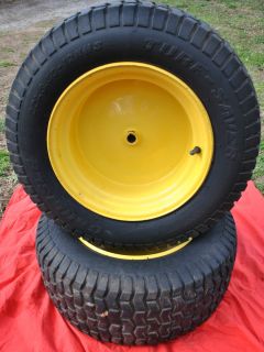 John Deere L120 Rear Tires Wheels Rims 22x9 50 12 Carlisle Turf Saver