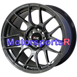 17 XXR 530 Chromium Black Rims Wheels Staggered 4x114 3 95 98 Nissan