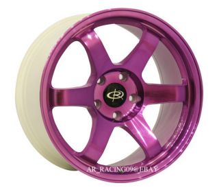 17 Rota Wheels 17x9 25 Grid Purple 08 09 10 11 STI Eclipse Accord