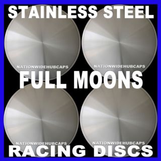 15 Full Moon Hot Rod Racing Disc Hub Caps Wheel Covers