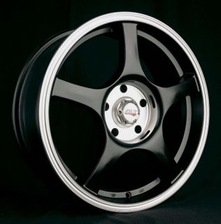 17 Black Wheels Rims Alt MSR XXR Honda Toyota Scion Mittsubishi Kia