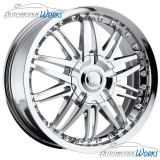 17x7 Vision Avenger 5x115 5x108 5x4 25 38mm Chrome Wheels Rims Inch 17