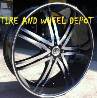 24 inch B14 MB Rims and Tires Chrysler 300 Charger Magnum Challenger