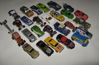 27 dif HOT WHEELS Matchbox DIECAST Muscle Cars HOT RODS Camaro RED