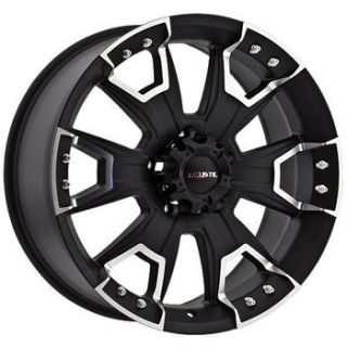 Ballistic Wheels 904 Havoc 6x139 7 Et 27 Flat Black 1 New Rim