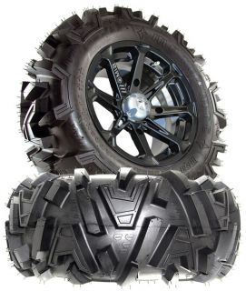 MSA Diesel M12 15x7 ATV Wheels on 28 Motomtc Tires for Honda Big Red