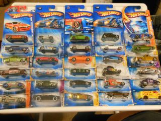 Lot Of 30 Hot Wheels Cars Trucks Hot Rods New Blister Many Pictures